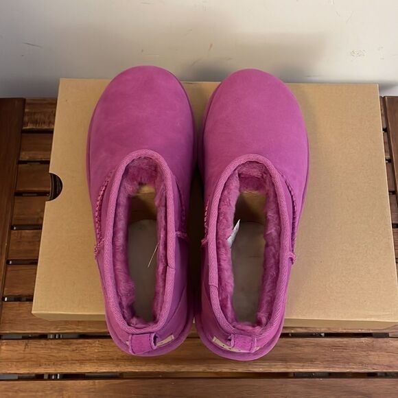 UGG Classic Ultra Mini Booties Mangosteen USA Women Size 10/UK 8/EU 41 - Picture 8 of 15
